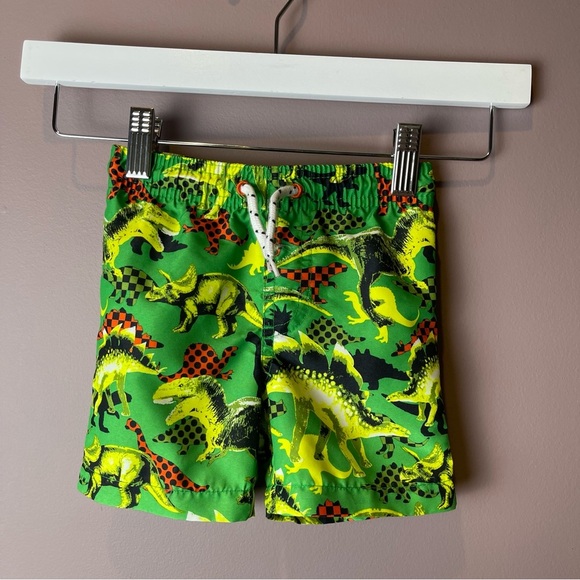 Greendog Swim Trunks Dinosaur Green 3-6M - Picture 2 of 8